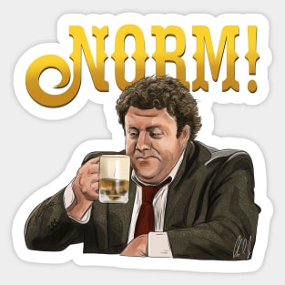 Cheers: NORM! Sticker